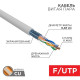 Кабель витая пара F/UTP кат.5e 4х2х24AWG solid PVC INDOOR медь сер. (м) PROCONNECT 01-0152