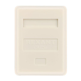 Розетка компьютерная 1-м ОП RJ45 кат.5E UTP неэкранир. бел. Rexant 03-0121