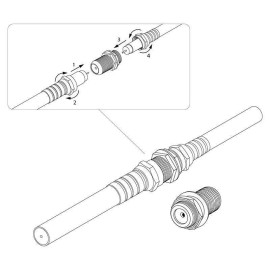 Переходник антенный гнездо F-гнездо F бочка блист. Rexant 06-0020-A