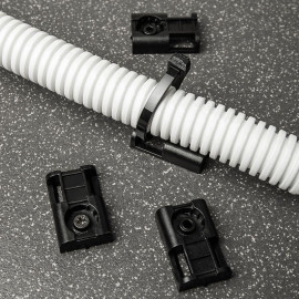 Площадка под стяжку для прямого монтажа черн. (уп.100шт) Rexant 07-2106