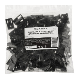 Площадка под стяжку для прямого монтажа черн. (уп.100шт) Rexant 07-2106