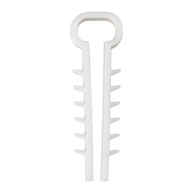 Дюбель-хомут 5-10 для плоского кабеля бел. (уп.100шт) Rexant 07-4610