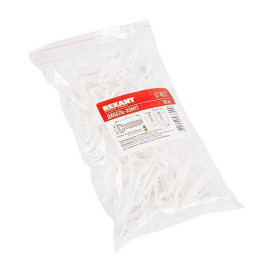 Дюбель-хомут 6-12 для плоского кабеля бел. (уп.100шт) Rexant 07-4612