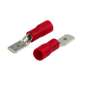 Клемма плоская изол. (штекер) (VM 1.25-187(8)) REXANT 08-0312