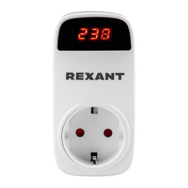 Реле напряжения «вилка-розетка» с дисплеем 16А Rexant 10-6040