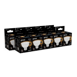 Лампа светодиодная Black 7Вт MR16 софит 3000К тепл. бел. GU5.3 600лм GAUSS 101505107