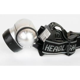 Фонарь налобный LED 5353 19LED 4 режима 3хR03 металлик Ultraflash 10262