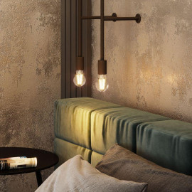 Лампа светодиодная филаментная Black Filament 8Вт A60 грушевидная 2700К тепл. бел. E27 740лм GAUSS 102802108