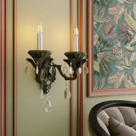 Лампа светодиодная филаментная Black Filament 9Вт свеча на ветру 4100К нейтр. бел. E14 710лм GAUSS 104801209