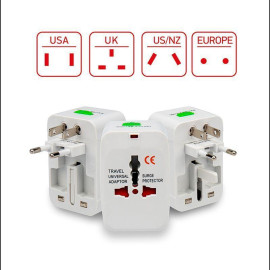 Адаптер сетевой «Путешественник» с розетки (A C G I) универс. разъем бел. Rexant 11-1052