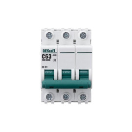 Выключатель автоматический модульный 3п C 63А 4.5кА ВА-101 DEKraft 11084DEK
