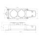 Розетка штепсельная двухместная влагозащ. с/з 16А IP54 каучук Rexant 111-112