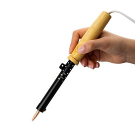 Паяльник ЭПСН 220В 80Вт дерев. ручка ПД Rexant 12-0280