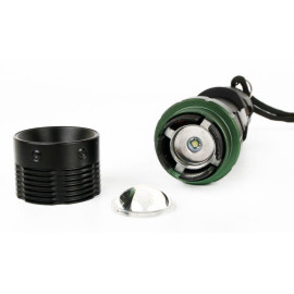 Фонарь аккумуляторный E142 CREE 3Вт фокус 3 режима 220В пластик. черн. (бокс) Ultraflash 12187