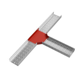 Отвод для лотка Т-образ. 300х100 сталь 1мм 