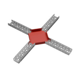 Ответвитель для лотка Х-образ. 100х50 сталь 0.8мм 