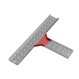 Ответвитель для лотка Т-образ. 200х50 сталь 1мм 