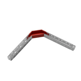 Угол для лотка горизонтальный 90град. 50х50 сталь 0.8мм 