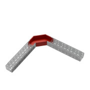 Угол для лотка горизонтальный 90град. 100х80 сталь 1мм 