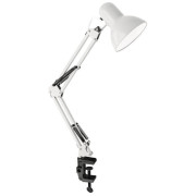 Светильник настольный UF-312P С01 230В 60Вт струбцина бел. Ultraflash 12894