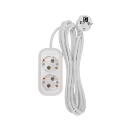 Удлинитель 2х3м с заземл. 3х0.75 бел. PROCONNECT 13-4203