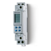 Реле времени цифровое недельное 16А 230В AC 1CO 17.8мм IP20 ПК (012.00) монтаж на рейку 35мм FINDER 127182300000