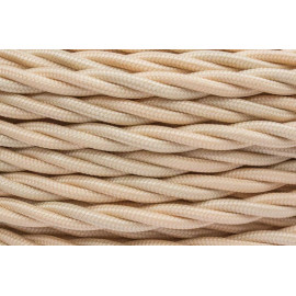 Провод ретро 2х1.5 матов. зол./песочн. (уп.20м) Bironi B1-424-719-20