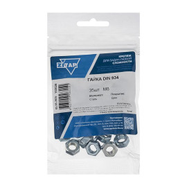 Гайка шестигранная М8 DIN934 цинк. (пакет) (уп.35шт) Tech-Krep/Zitar 103026