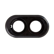 Рамка 2-м ретро пластик. черн. Bironi BF1-620-23