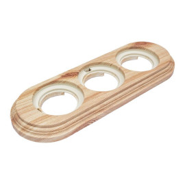 Рамка 3-м ретро пластик. карельская сосна Bironi BF1-630-13/PL