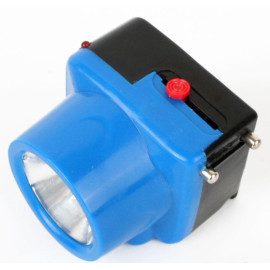 Фонарь аккумуляторный налобный LED5375 LED 0.4Вт 2 режима 220В пластик. голуб. (бокс) Ultraflash 14252