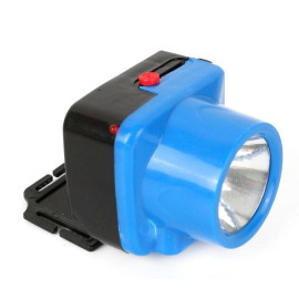 Фонарь аккумуляторный налобный LED5375 LED 0.4Вт 2 режима 220В пластик. голуб. (бокс) Ultraflash 14252