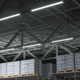 Светильник светодиодный WLF-1 40Вт 4000К IP20 3600лм 1192х75х25мм ДПО линейный матов. рассеив. алюм. GAUSS 144125236