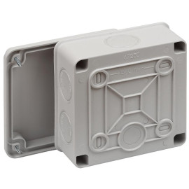 Коробка распределительная ОП 100х100х50мм двухкомпонентн. 7 вводов IP66 сер. Ruvinil 67250