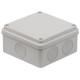 Коробка распределительная ОП 100х100х50мм двухкомпонентн. 7 вводов IP66 сер. Ruvinil 67250