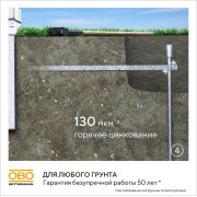 Комплект заземления верт. без муфт d20мм дл.6м (4х1.5м) OBO 5000756