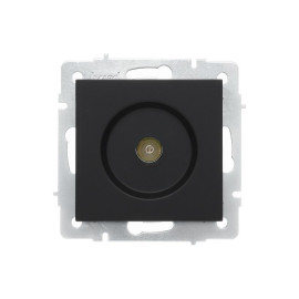 Розетка телевизионная оконечная TV 1-м СП Vesna механизм черн. бархат LEZARD 742-4288-130