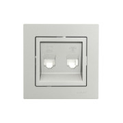 Рамка 1-местн. горизонт. VESNA платина LEZARD 742-3500-146
