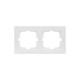 Рамка 2-местн. горизонт. VESNA бел. LEZARD 742-0200-147