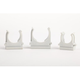 Держатель для труб (клипса) d20мм для монтажн. пистолета пластик Ruvinil К01220