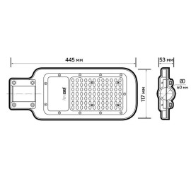 Светильник светодиодный PSL 07 80Вт 5000К IP65 AC180-260 уличный ДКУ Pro JazzWay 5041073