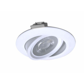 Светильник светодиодный Downlight RR 7Вт 180-265В 6400К кругл. поворотн. панель бел. КОСМОС KDownRR7W4600K