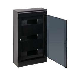 Щиток ОП Тусо 36мод. с двер. 520х303х117.5мм черн. Ruvinil 68036Ч