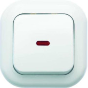 Выключатель 1-кл. СП Валентина 6А IP20 С16-068 с индикацией бел. Кунцево 7645