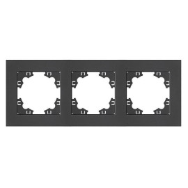 Рамка 3-м Афина универс. графит Universal A0045-Gr