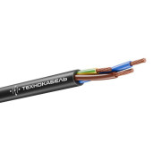 Провод ПВС 3х2.5 (2х2.5+1х2.5) 380В Ч (бухта) (м) Технокабель 00-00148760