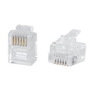 Коннектор телефонный RJ-12 6P6C Cabeus 7126c