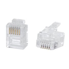 Коннектор телефонный RJ-12 6P6C Cabeus 7126c