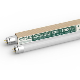 Лампа светодиодная AL Т8-30-840-1200-М 30Вт линейная матовая 4000К нейтр. бел. G13 3000лм 195-265В AVANLED 11112405