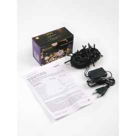 Гирлянда AC-G02-80Y 80LED 8.8м 8реж. 220В желт. ФАZА 5047693